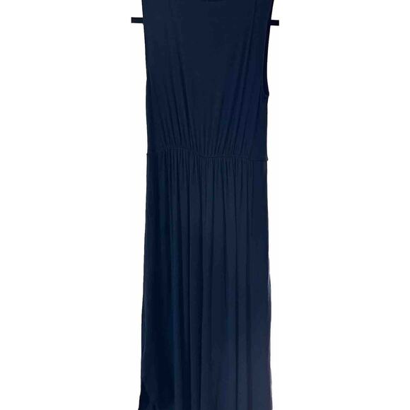 Daily Ritual Women's Blue Round Neck Sleeveless Casual Midi Tank Dress Small - Picture 5 of 7